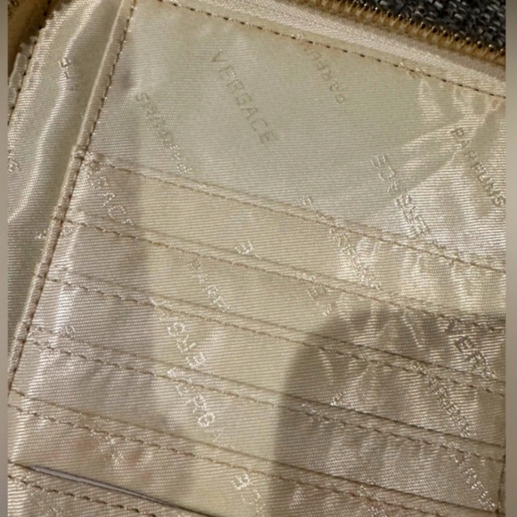 Versace Parfum wristlet purse clutch bag gold - Picture 4 of 6